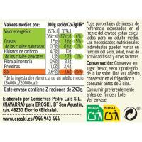 Crema de verduras EROSKI BIO, frasco 485 g