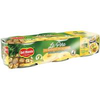 Piña en rodajas DEL MONTE, pack 3x145 g