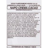 Napolitana de cacao y crema, bandeja 5 uds