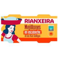 Mejillón en escabeche RIANXEIRA, pack 2x80 g