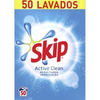 Detergente en polvo SKIP Active Clean, maleta 50 dosis