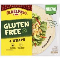 Tortilla wrap sin gluten OLD EL PASO, paquete 210 g