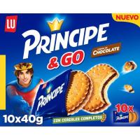 Galletas rellenas de chocolate PRINCIPE&GO, paquete 400 g