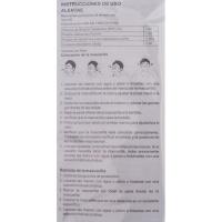 Mascarilla quirúrgica azul tipo IIR ALENTAE, pack 10 uds Mascarilla Quirúrgica Tipo IIR 10UD.Testado por AITEX. Ensayo 2021TM2301 BFE (%) 99,92 Resp: 50,4 Pa/cm2.Ensayos EN 14683:2019+AC. Producto sanitario clase I según reglamento 2017/745. Comp. 3 capas: 1y3 no tejido,2 fund soplado. Fabricante: Artegalia Econ. Social S.L.U. B70105788 C/Parroquia de Cortiñán Parc. I-9 P.I. Bergondo 15165 Bergondo ¿ A Coruña info@alentae.com