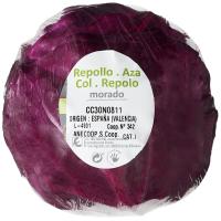 Repollo morado, pieza al peso aprox. 1.5 kg