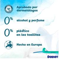 Toallita aqua 0% plástico DODOT, pack 3x48 uds