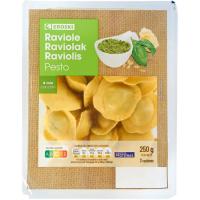 Ravioli relleno de pesto EROSKI, bandeja 250 g