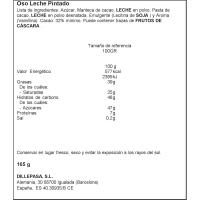 Oso de chocolate con leche pintado SIMÓN COLL, 1 ud, 165 g