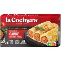 Canelones de carne LA COCINERA, caja 500 g