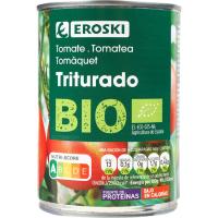 Tomate triturado ecológico EROSKI, lata 400 g