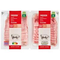 Jamón cocido EROSKI, pack 2x200 g