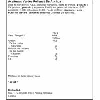 Aceituna rellena de anchoa CARBONELL, pack 3x150 g