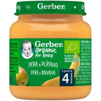 Tarrotp de pera y plátano GERBER, tarro 125 g