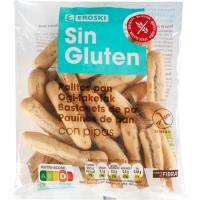 Palitos de pipas sin gluten EROSKI, bolsa 65 g
