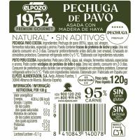 Pechuga de pavo asada ELPOZO LEGADO, bandeja 120 g