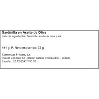 Sardinilla en aceite de oliva FRISCOS, lata 115 g