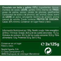 Chocolate Jungly NESTLÉ, pack 3x125 g