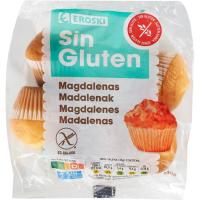 Magdalena clásica sin gluten EROSKI, bolsa 190 g