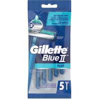 Maquinilla desechable BLUE II PLUS GILLETTE, pack 5 uds