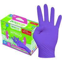 Guantes de nitrilo Talla S BAYECO, caja 20 uds