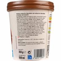 Helado de chocolate brownie EROSKI, tarrina 500 ml
