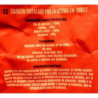Carbón vegetal ECOBRASA, saco 5 kg