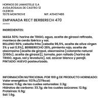 Empanada rectangular berberechos, 470 g