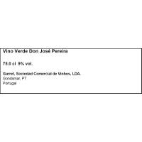 Vinho Verde Blanco DON JOSÉ PEREIRA, botella 75 cl
