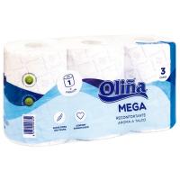 Papel higiénico decorado 3 capas talco OLIÑA, paquete 6 rollos