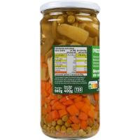 Menestra de verduras EROSKI, frasco 400 g