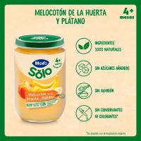Tarrito de melocotón plátano HERO, tarro 190 g