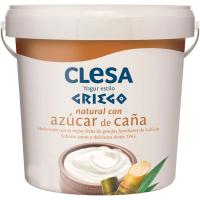 Yogur griego natural con azúcar de caña CLESA, tarrina 900 g