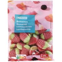 Golosina de fresas EROSKI, bolsa 200 g