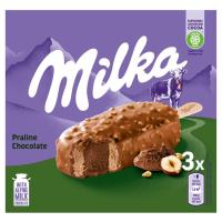Bombón praliné MILKA, 3 uds, caja 201 g