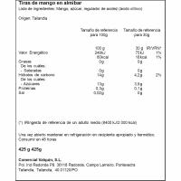 Mango tiras en almíbar NORVI, lata 425 g