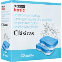 Lavavajillas máquina pastillas EROSKI BASIC, 30 dosis