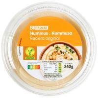 Hummus clásico EROSKI, tarrina 240 g
