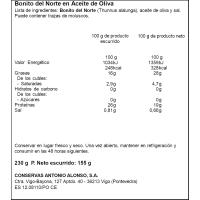 Bonito en aceite de oliva PALACIO DE ORIENTE, lata 230 g