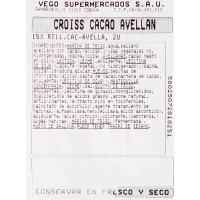 Croissant de choco y avellana BRIDOR, bandeja 2 uds