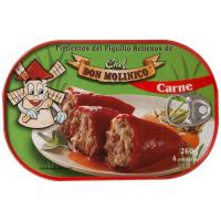 Pimiento de piquillo rellenos de carne DON MOLINICO, lata 260 g Pimiento de piquillo rellenos de carne DON MOLINICO, lata 260 g