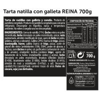 Tarta de natillas con galleta REINA, 700 g