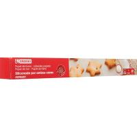 Papel para horno 20 hojas EROSKI, caja 20 uds