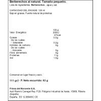 Berberechos al natural 60/100 RIBEIRA, lata 110 g