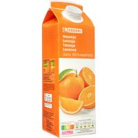 Zumo exprimido de naranja EROSKI, brik 1 litro