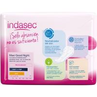 Compresa dermoseda maxi noche INDASEC, paquete 12 uds