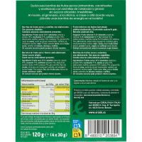 Barritas de  fr. secos y semillas 0% azúcar EROSKI, caja 120 g