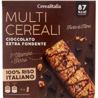 Barritas de cereales y arándanos 6 uds CEREALITALIA, caja 126 g