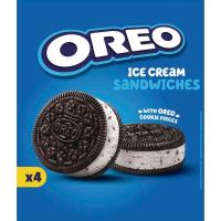 Helado Sandwich OREO, pack 4x110 ml