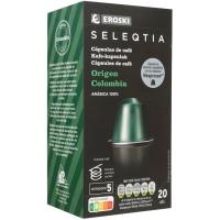 Café Colombia cápsulas comp. Nespresso SELEQTIA, caja 20 uds
