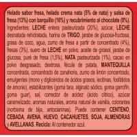 Helado Cono sabor fresa y crema nata CORNETTO, pack 4x90 ml